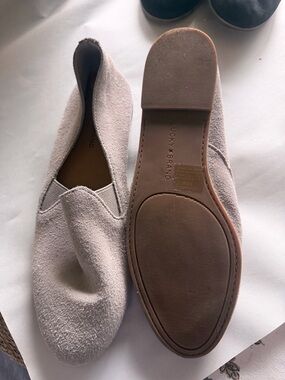 Lucky Brand Men's Light Taupe Suede Slip-On Loafers